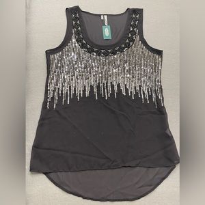 NWT Maurices Sequin Tank